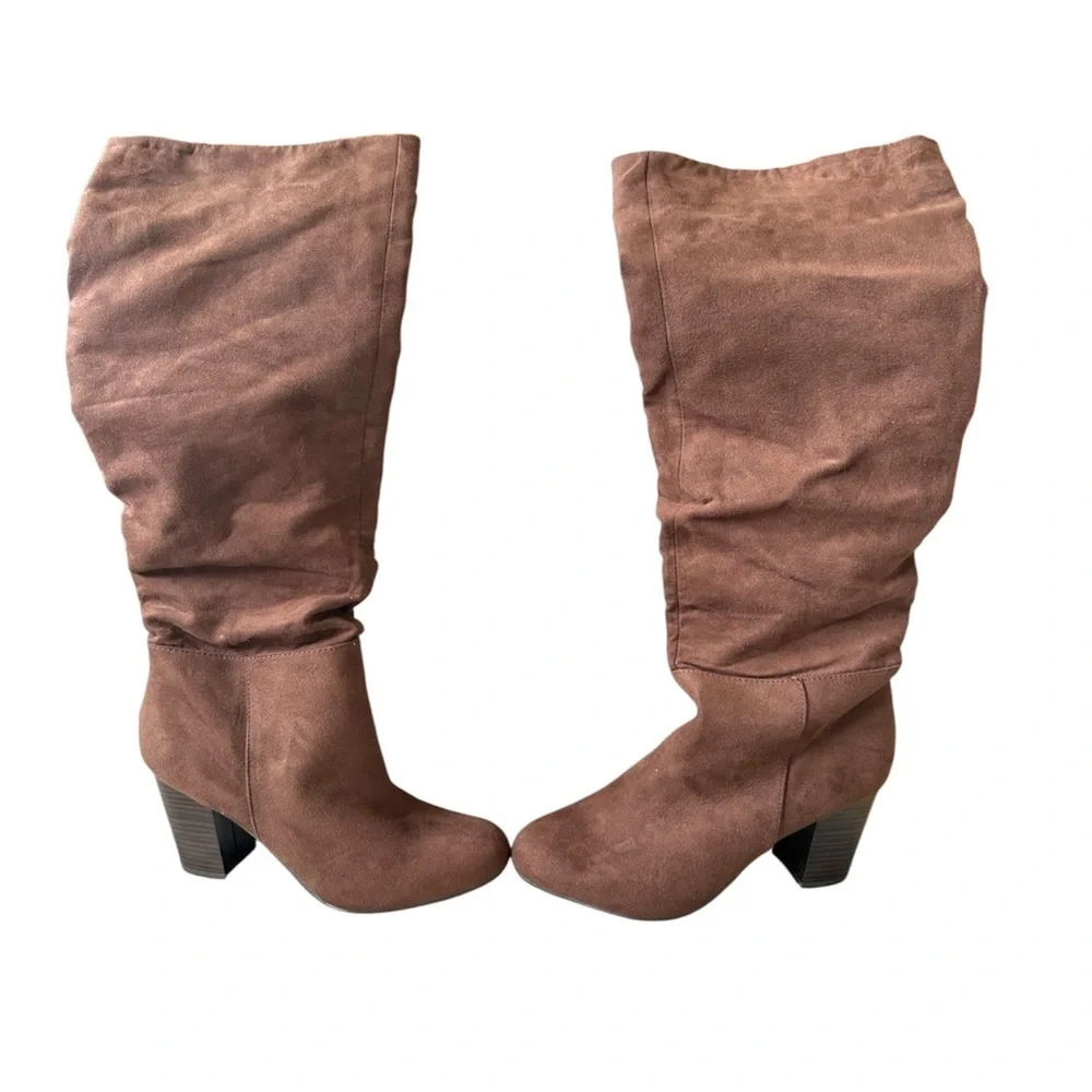 Seychelles Size 8.5 Brown Over the Knee Faux Suede Boots